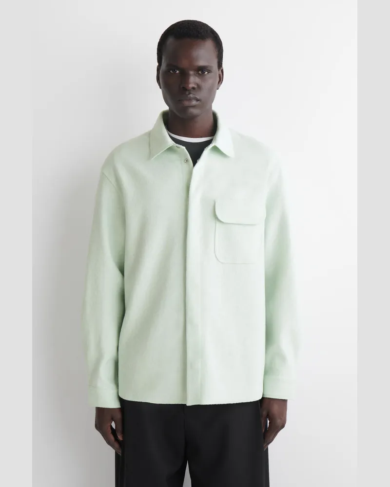 COS Hemd Aus Wollfilz Grün