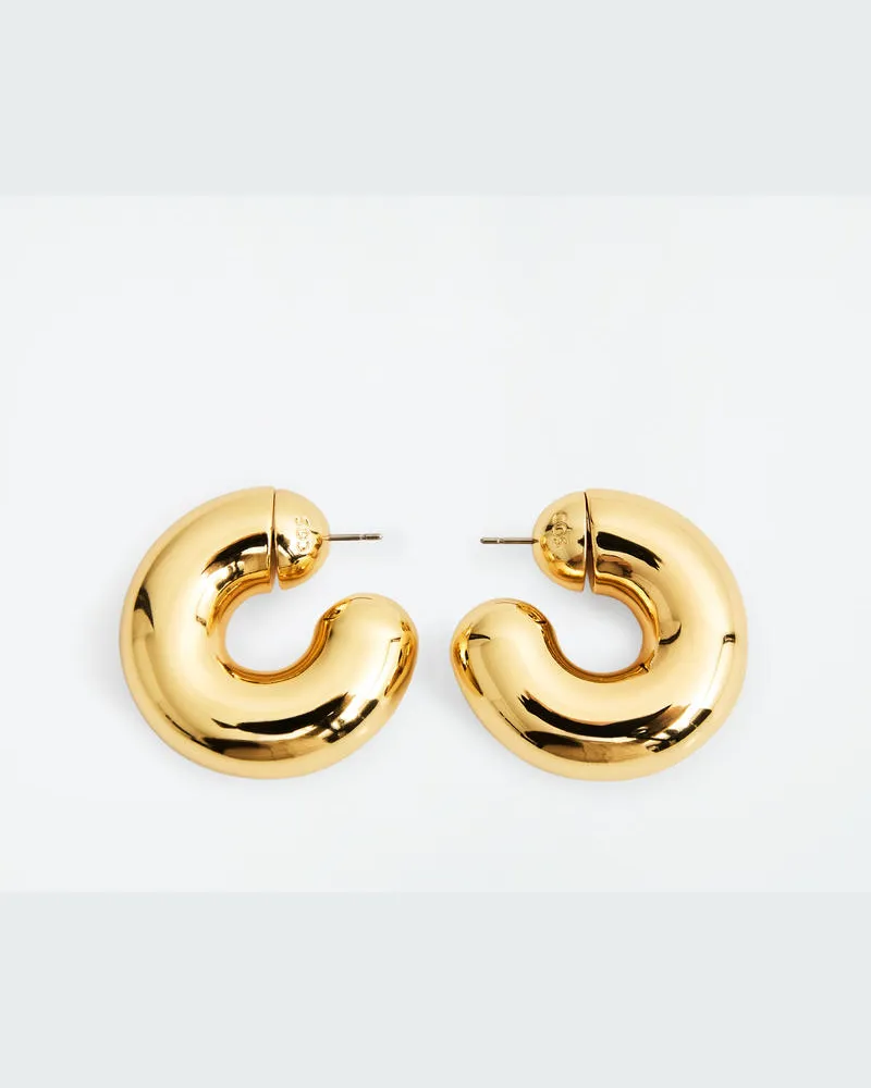 COS Grosse Markante Creolen Goldfarben