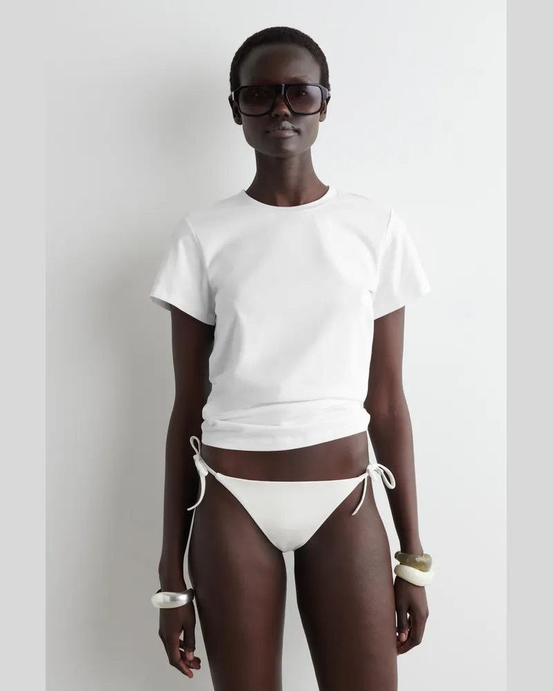 COS Bikinihose Zum Binden Weiß