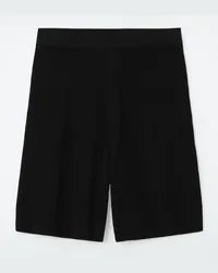 COS Bermudashorts Aus Rippstrick Schwarz