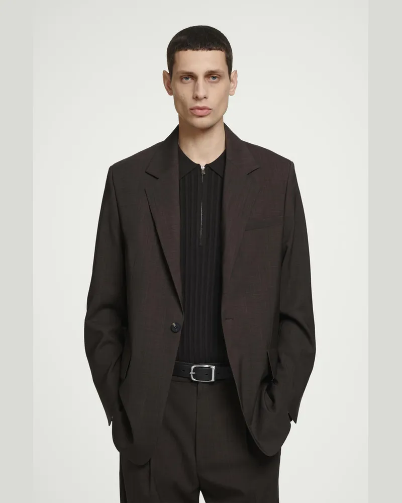 COS Fließender Leichter Wollblazer Braun