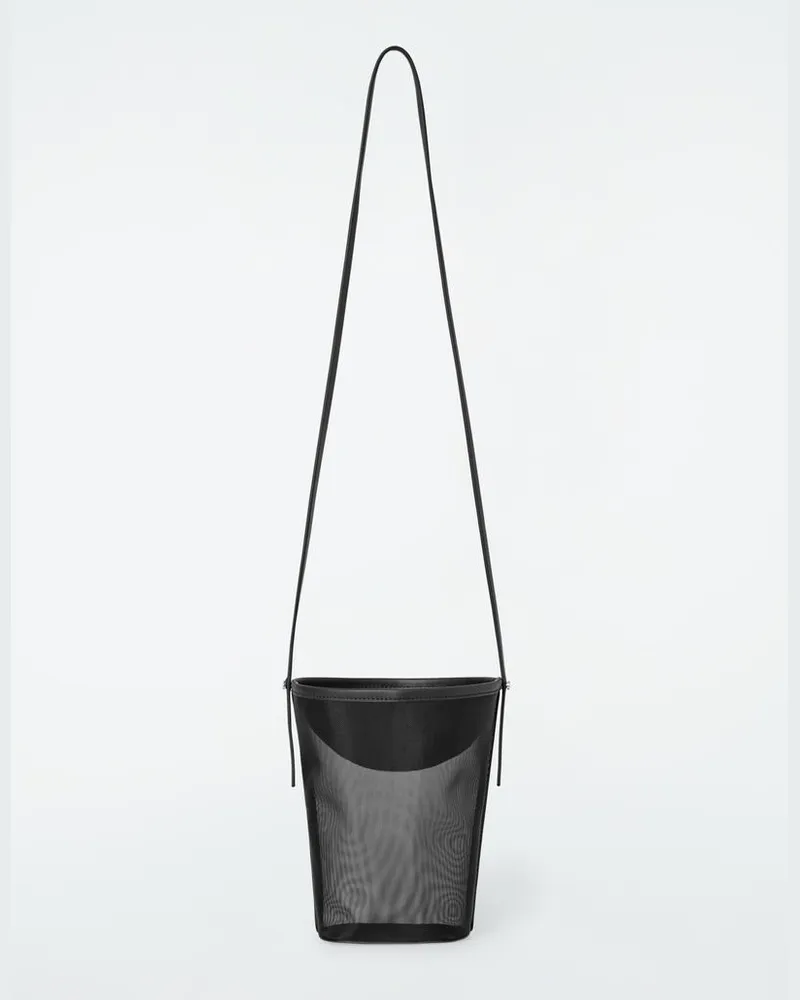 COS Kleine Beuteltasche - Mesh Schwarz