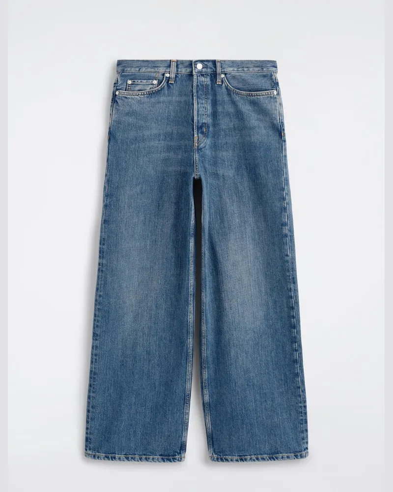 COS Fold Lockere Jeans Mit Weitem Bein Blau