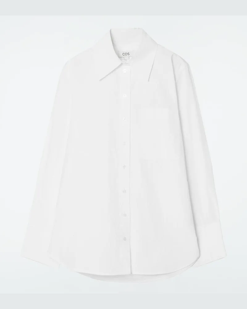 COS Elegantes Oversized-Hemd Weiß