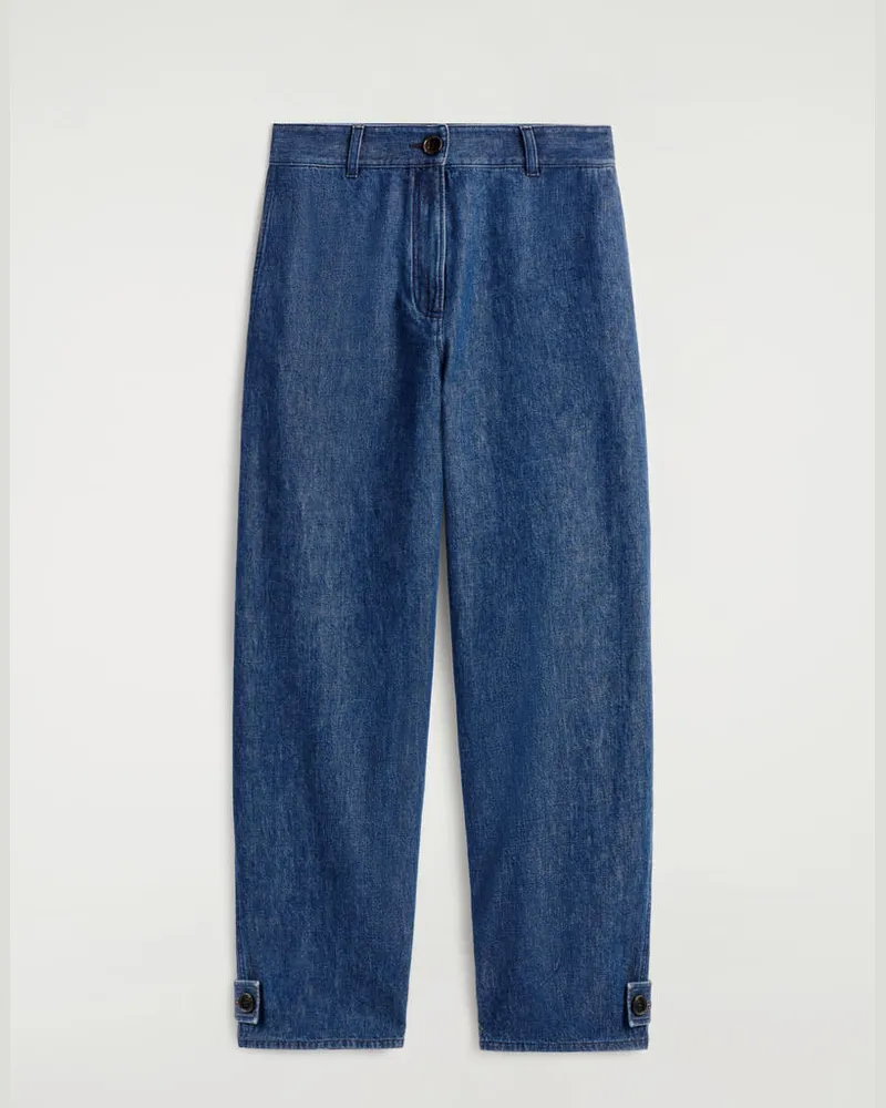 COS Tulpenhose Aus Denim Blau