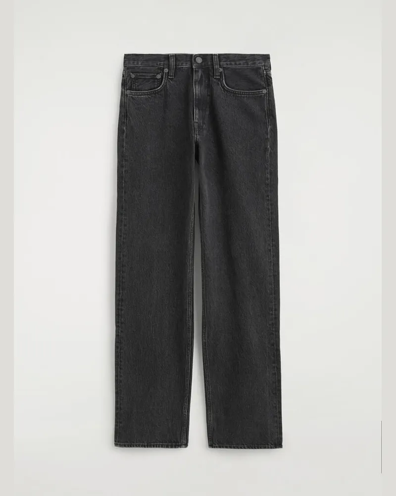 COS Chord Jeans Mit Geradem Bein Schwarz