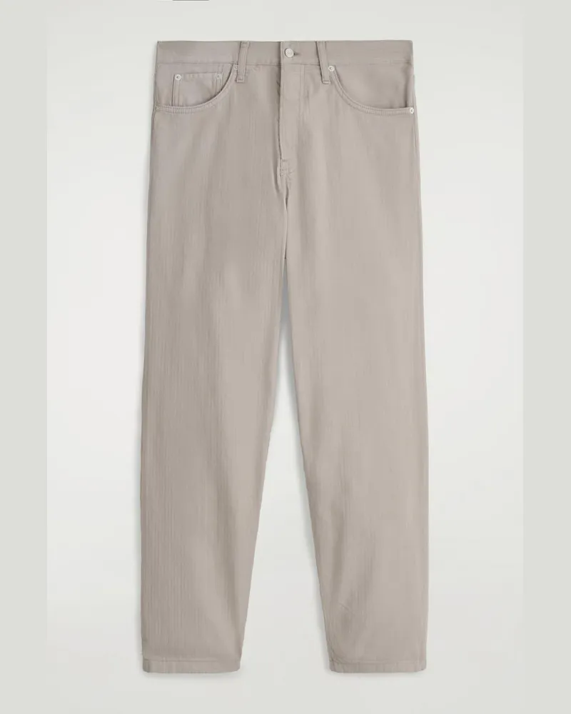 COS Dome Jeans Mit Geradem Bein Beige
