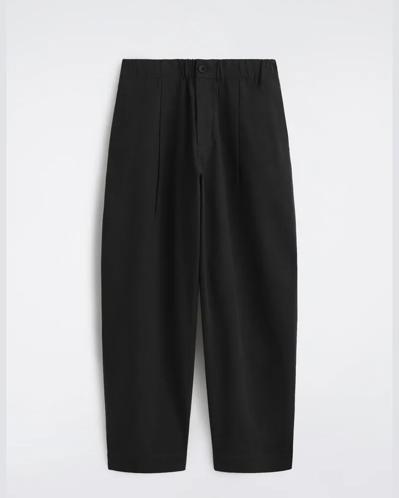 COS Lockere Hose Mit Barrel-Bein Und Falten Schwarz