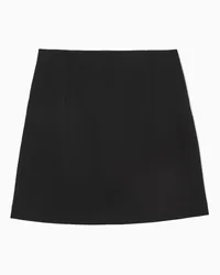 COS Minirock Aus Twill Schwarz