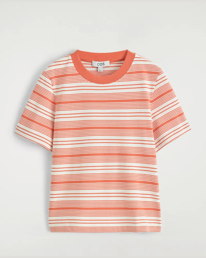 COS Schlichtes T-Shirt Mit Normaler Passform Orange