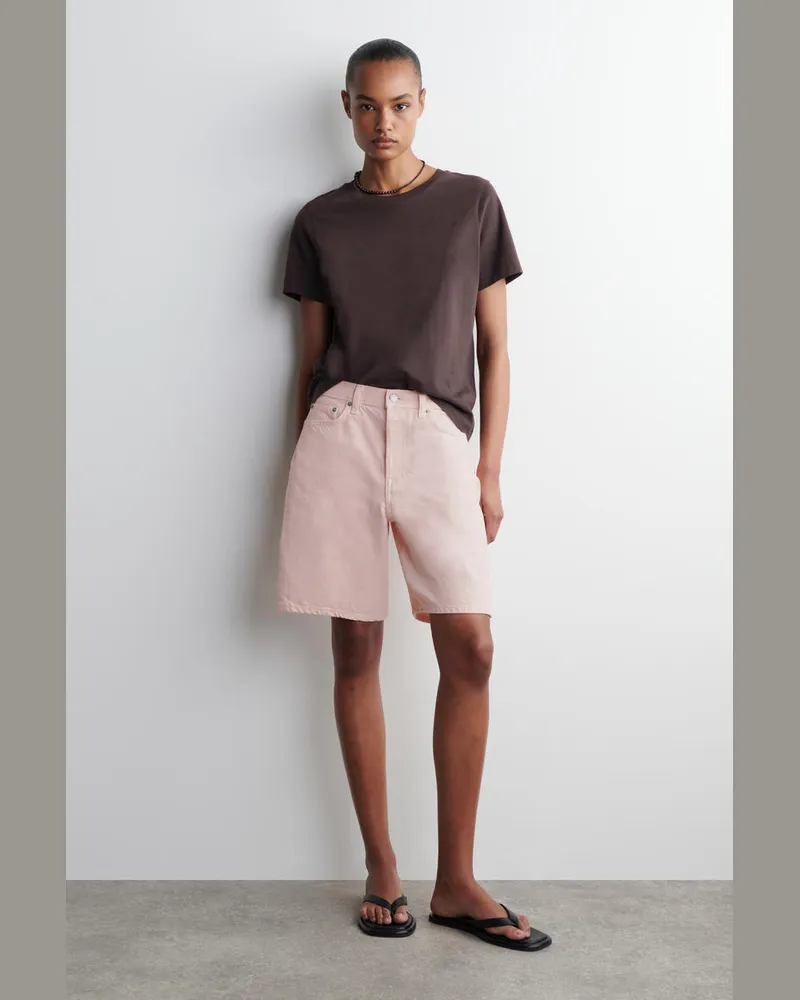COS Denimshorts Mit Geradem Bein Orange