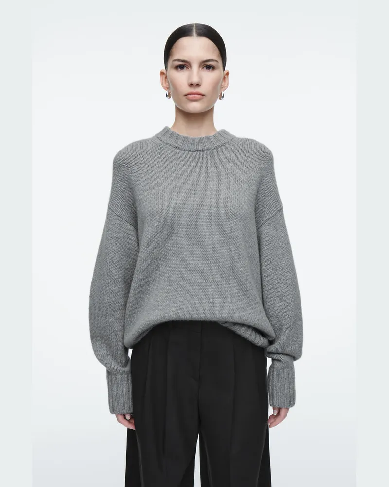COS Grobstrickpullover Aus Kaschmir Grau
