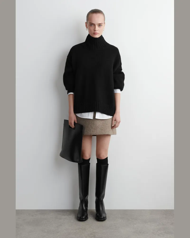 COS Long Wool Boot Socks Schwarz
