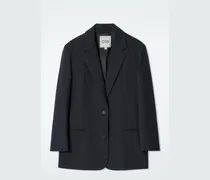 Oversized-Blazer Mit Windowpane-Karo