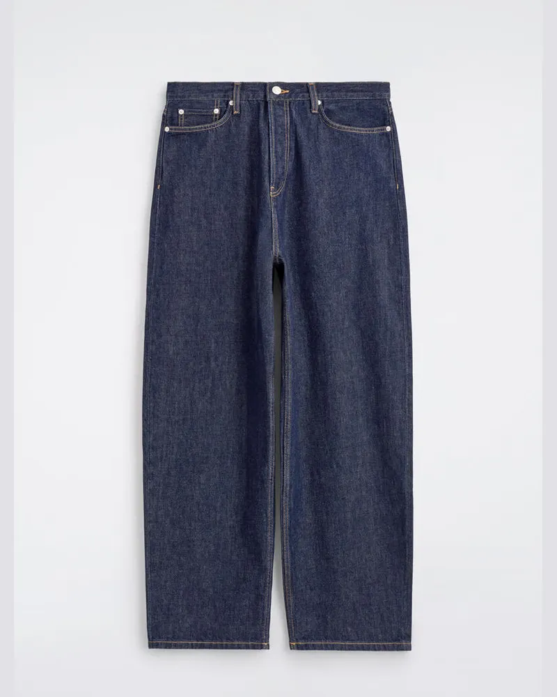 COS Lockere Mallow Jeans Mit Barrel-Bein Blau