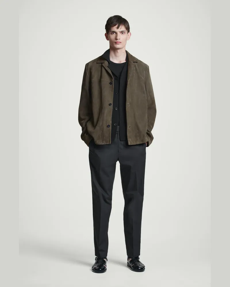 COS Hose Aus Baumwolle Mit Geradem Bein Schwarz