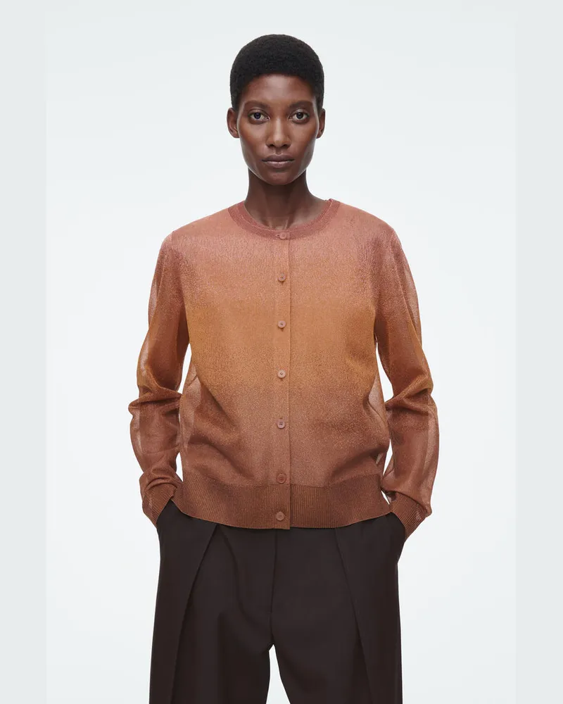 COS Feinstrickjacke Mit Farbverlauf Braun