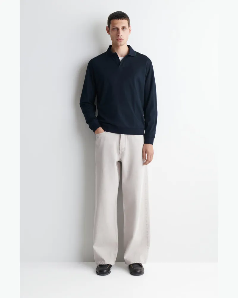 COS Fold Lockere Jeans Mit Weitem Bein Grau