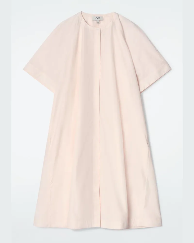 COS Midikleid Aus Baumwolle Mit Raglanärmeln Rosa