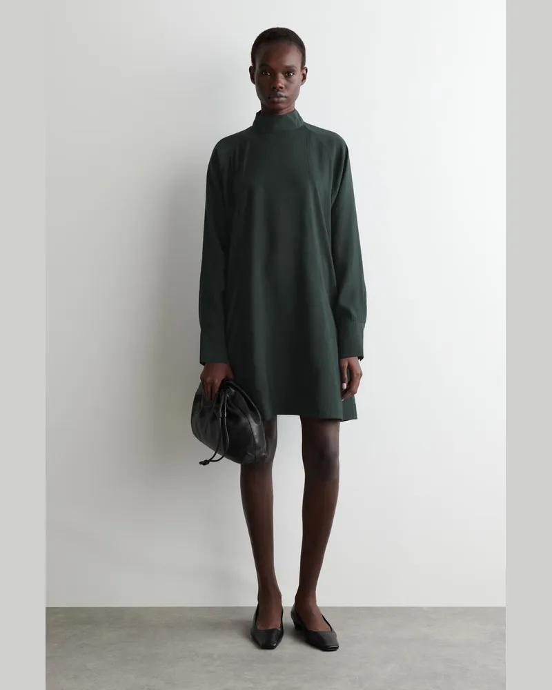 COS Minikleid Mit Fledermausärmeln Schwarz