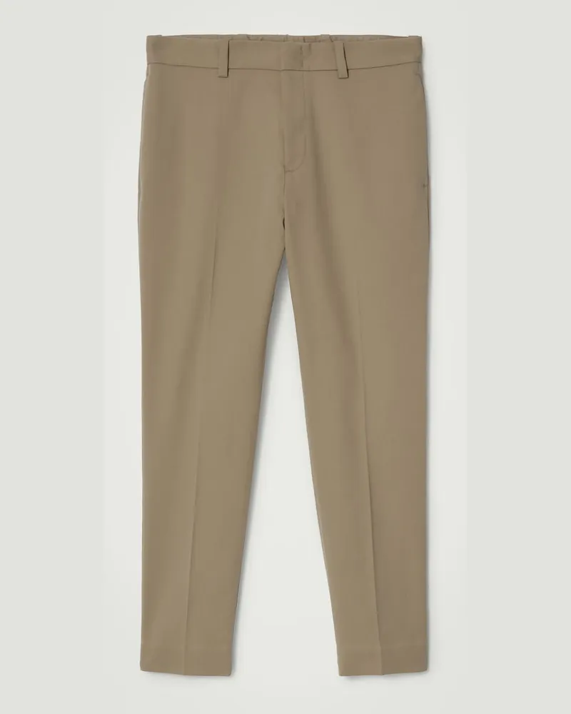 COS Baumwollhose Mit Schmaler Passform Beige