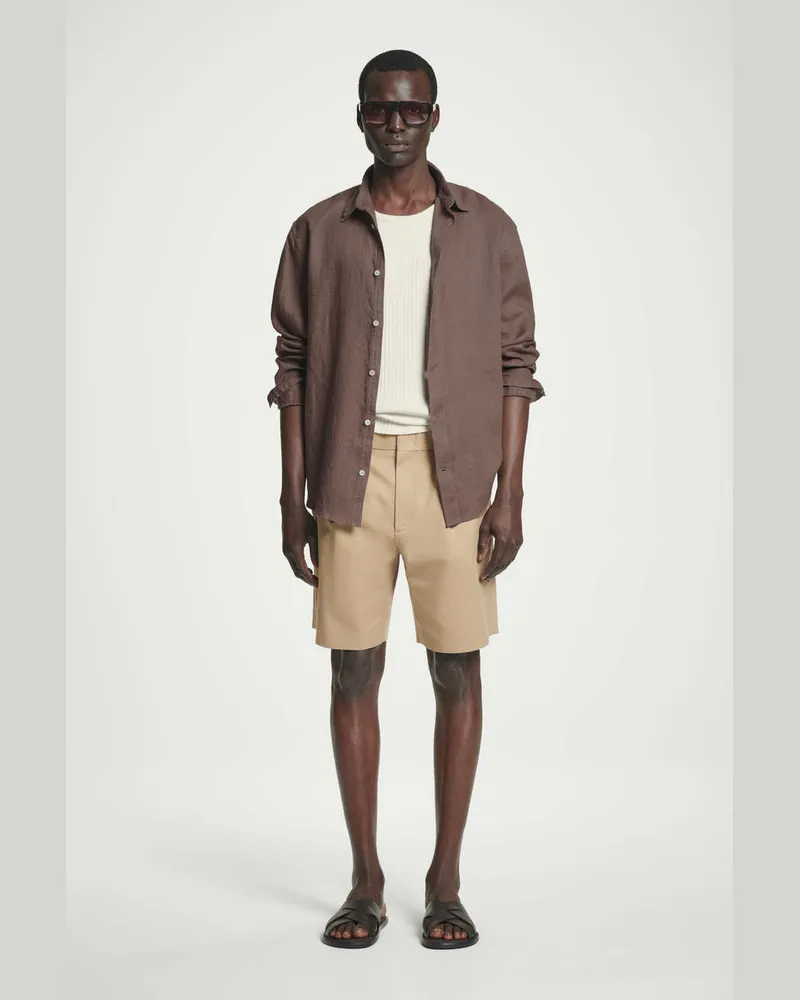 COS Elegante Chinoshorts Aus Baumwolle Beige