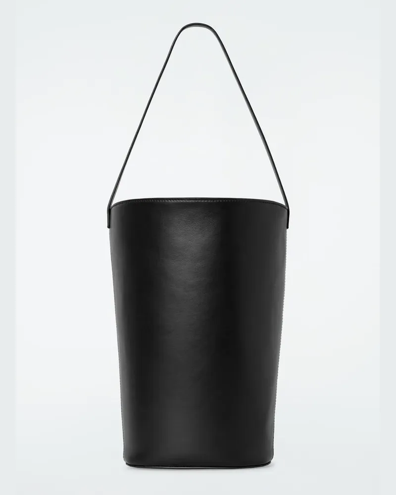 COS Beuteltasche - Leder Schwarz