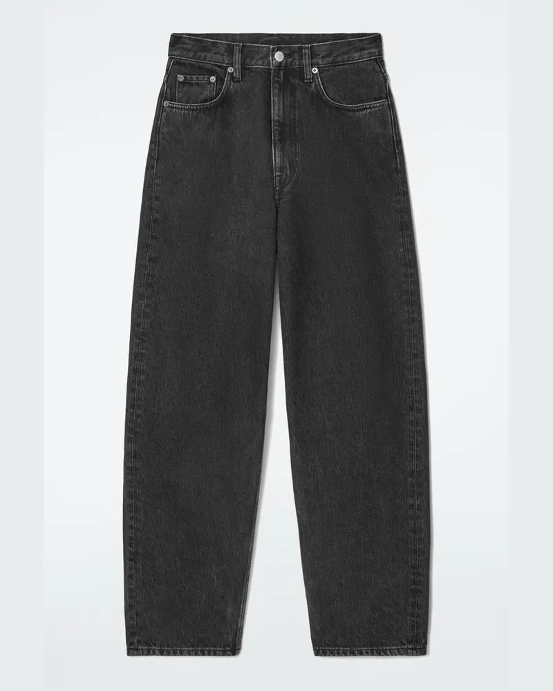COS Bay Jeans Mit Barrel-Bein Schwarz