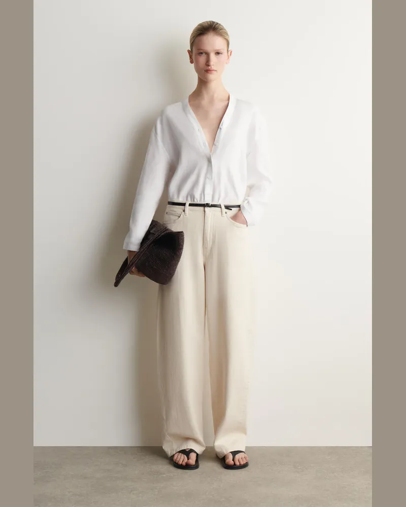 COS Lagoon Wide-Leg Jeans Weiß