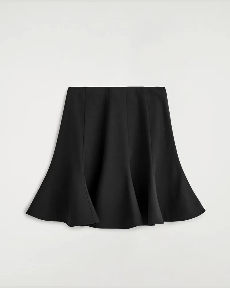COS Ausgestellter Minirock Schwarz