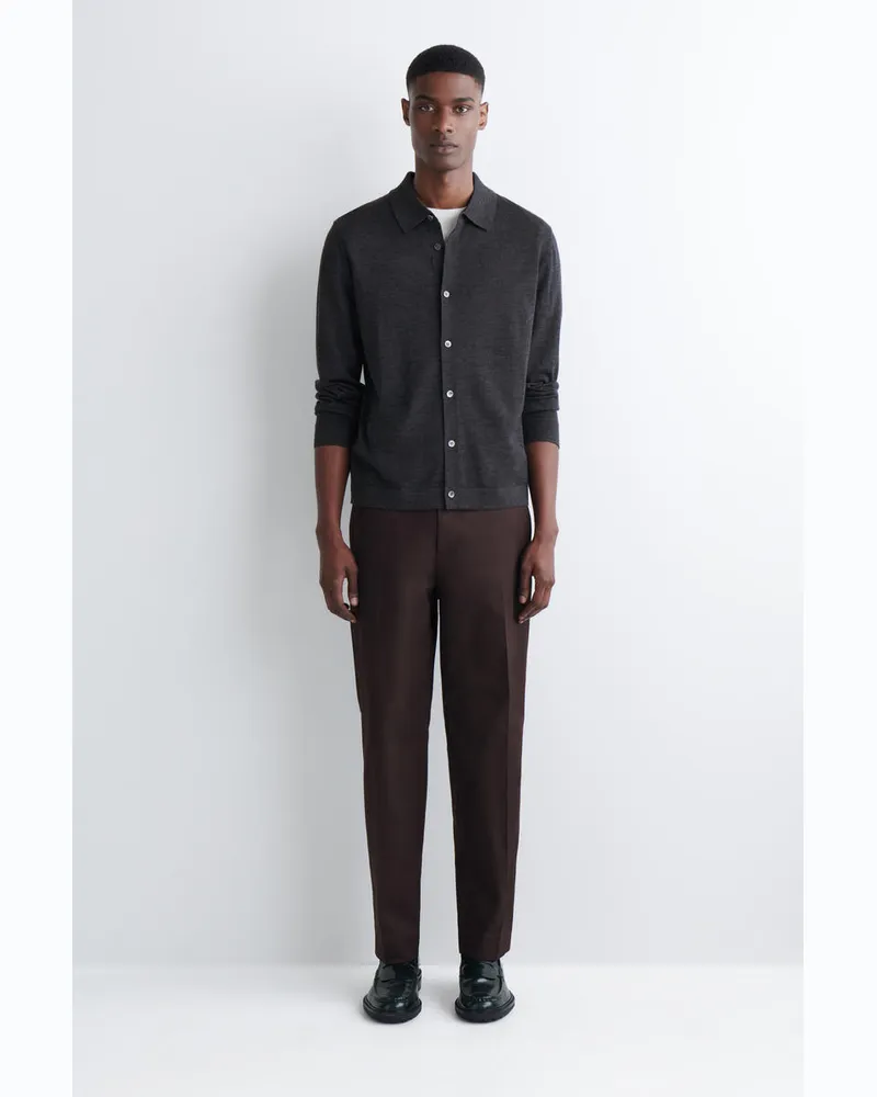 COS Chinohose Aus Baumwolle Mit Geradem Bein Braun