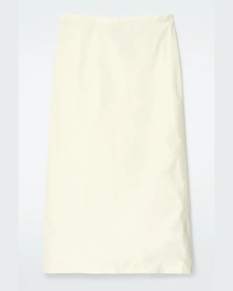 COS Midirock Aus Baumwolle Mit Kordelzugbund Gelb