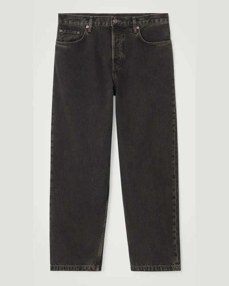 COS Dome Jeans Mit Geradem Bein Und Lockerer Passform Schwarz