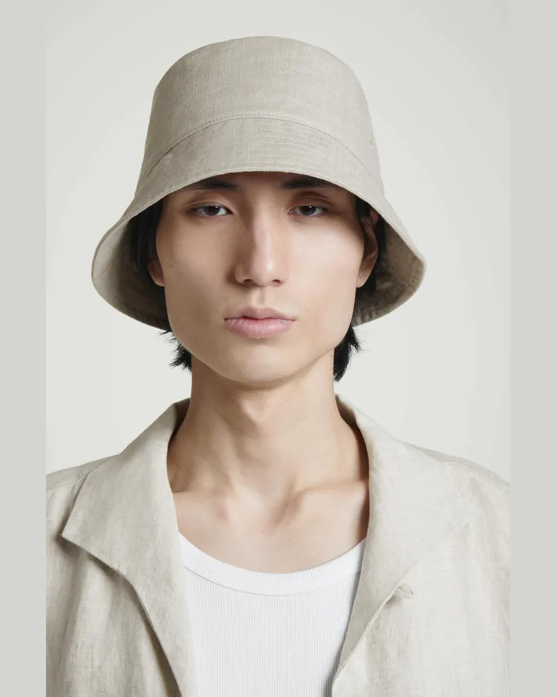 COS Fischerhut Aus Leinen Beige