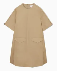 COS Utility-Minikleid In A-Linie Beige