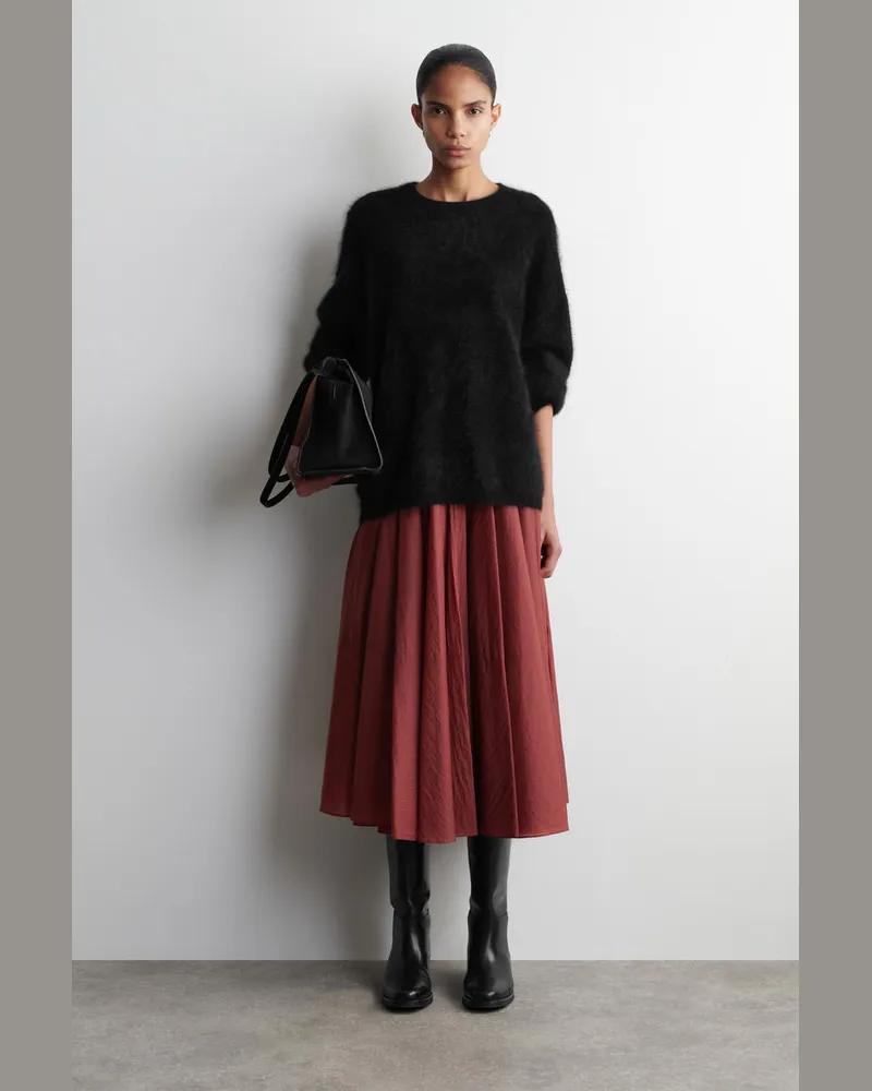 COS Tellerrock In Midilänge Rot