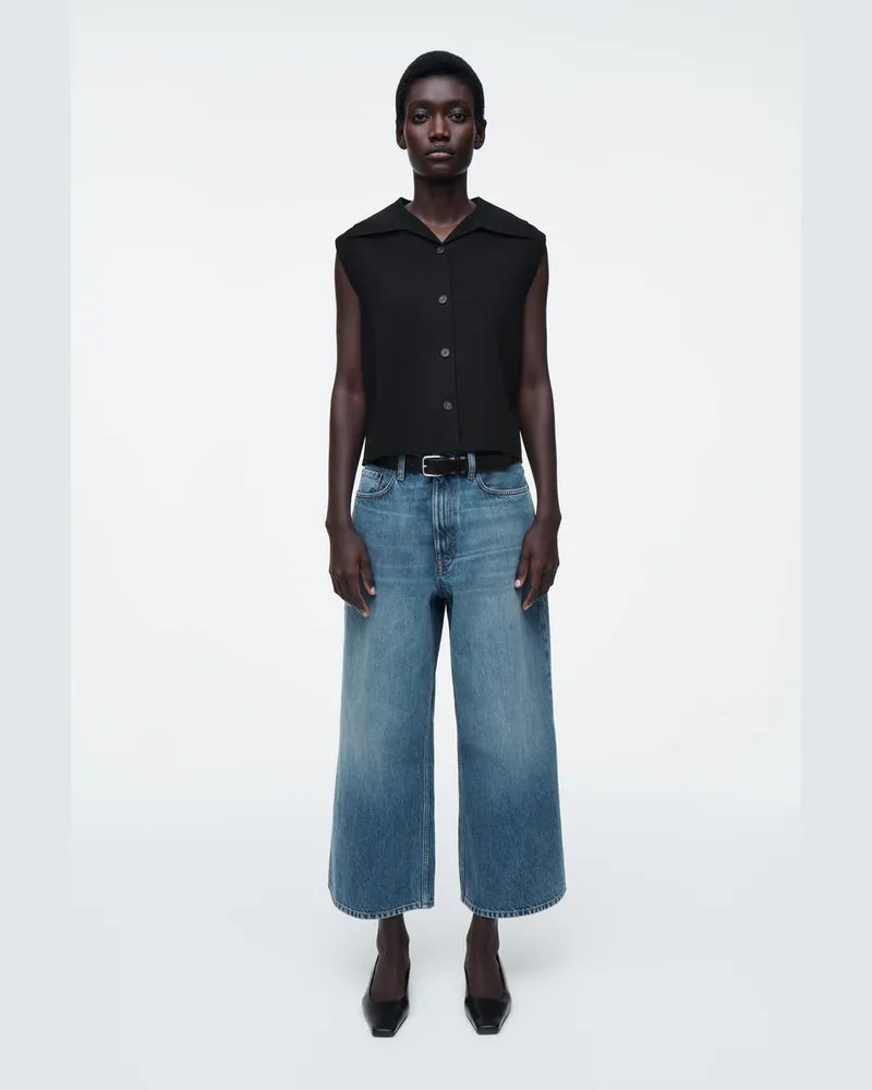 COS Culottes Aus Denim Blau