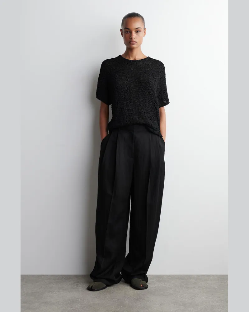 COS Slingback-Sandalen Aus Leder Mit Kreuzriemen Grau