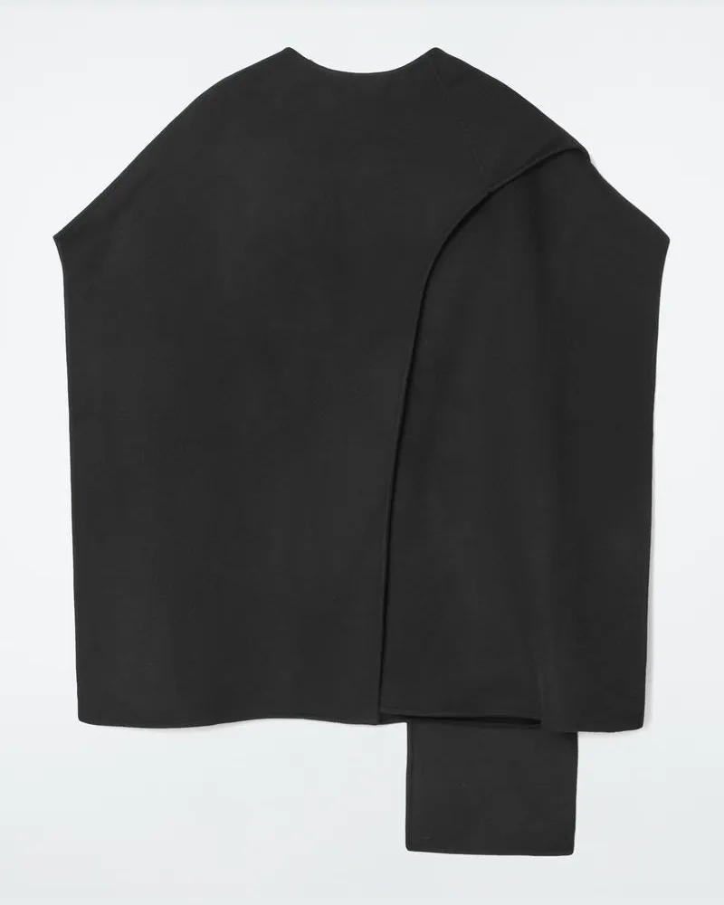 COS Cape Aus Woll-Mix Schwarz