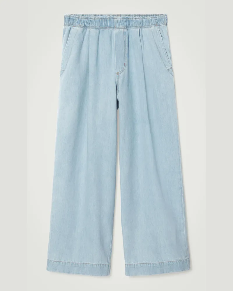 COS Hose Aus Denim Mit Weitem Bein Blau