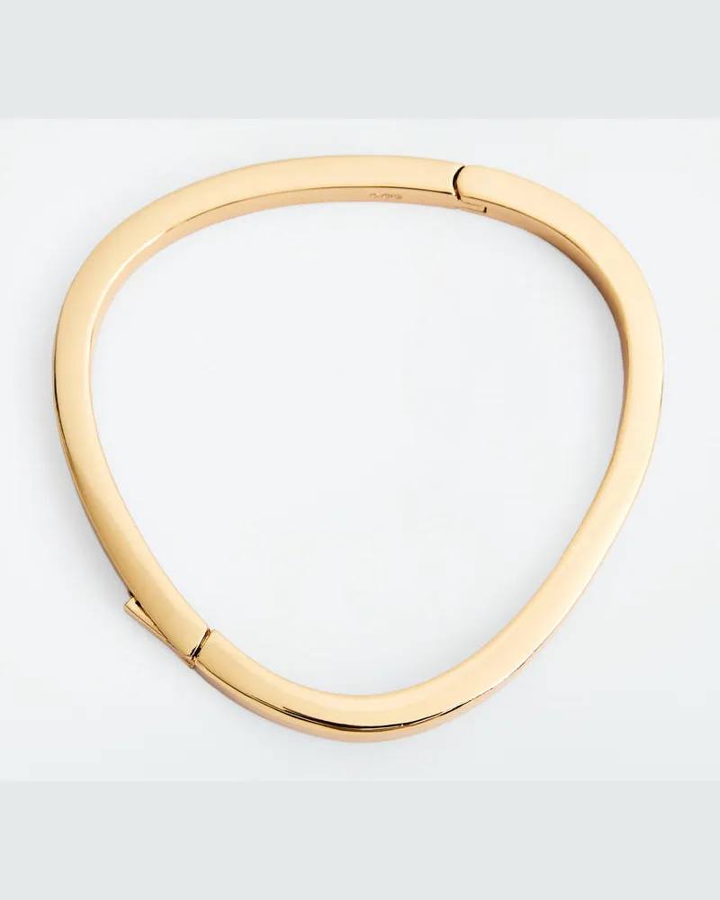 COS Skulpturaler Armreif Goldfarben