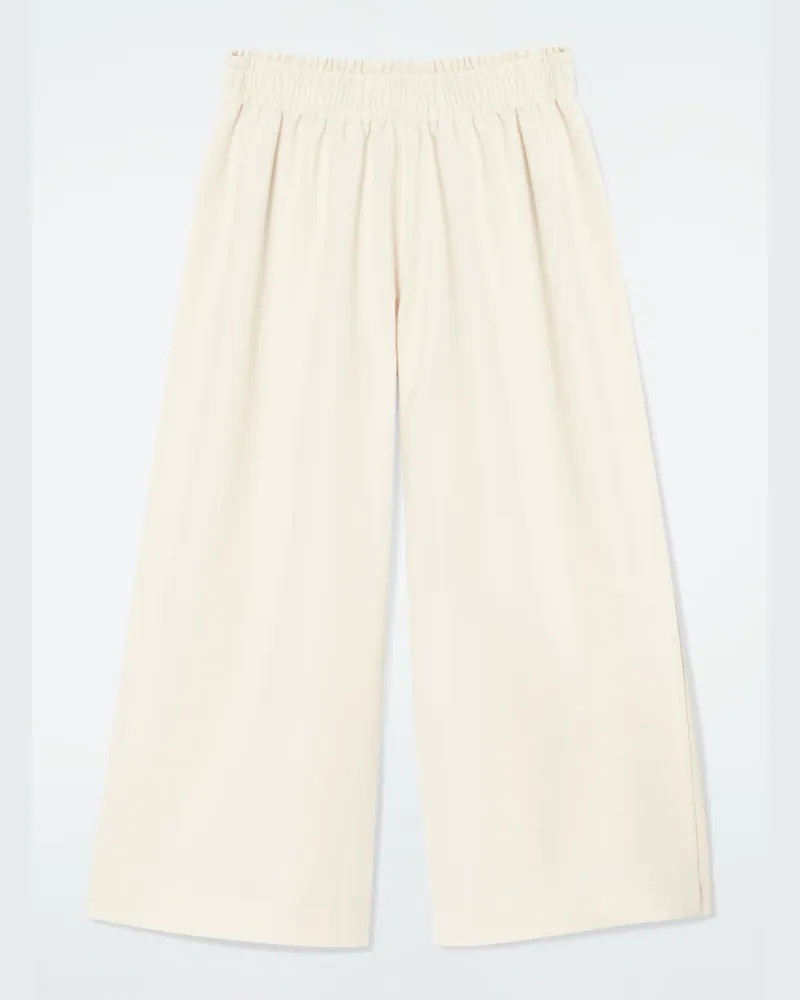COS Baumwoll-Culottes Mit Elastischem Bund Beige