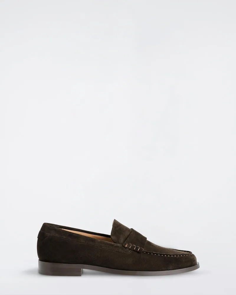 COS Penny Loafers Aus Veloursleder Braun