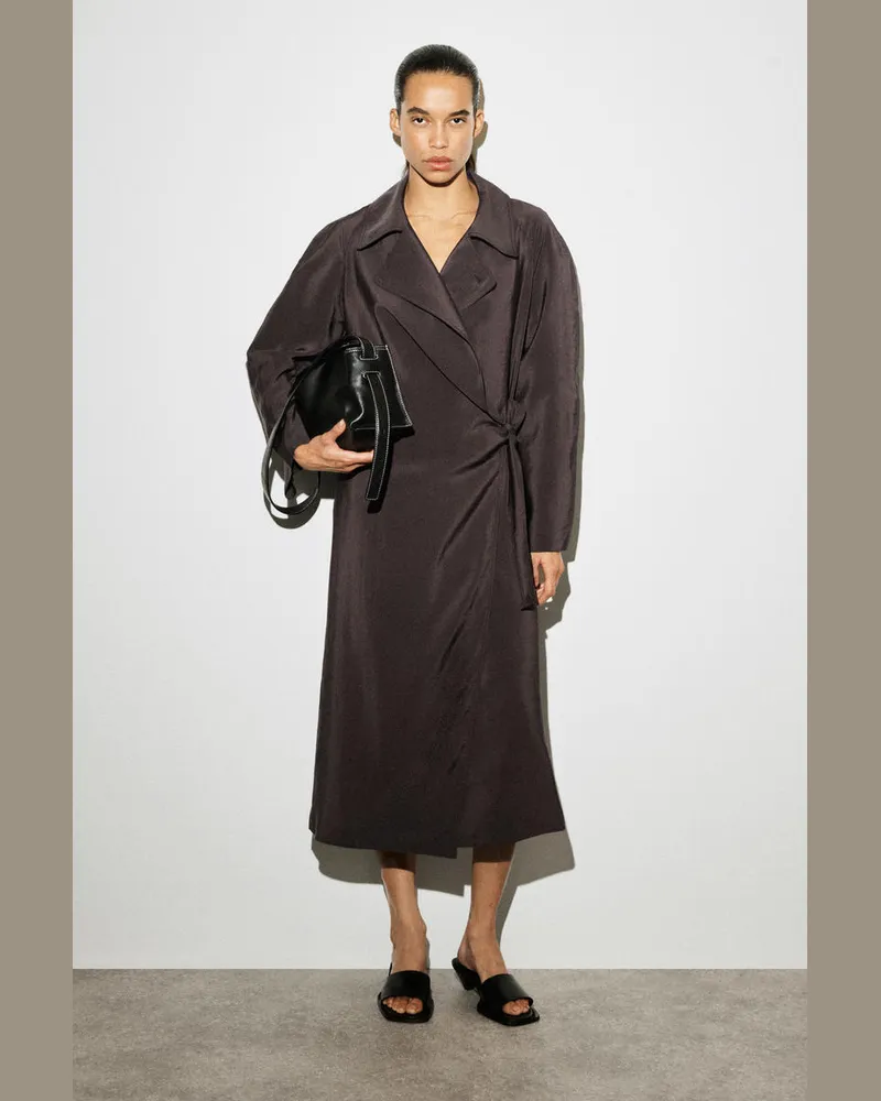 COS Midikleid Im Trenchcoat-Stil Braun