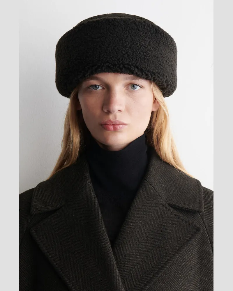 COS Mütze Mit Umschlagkrempe Schwarz
