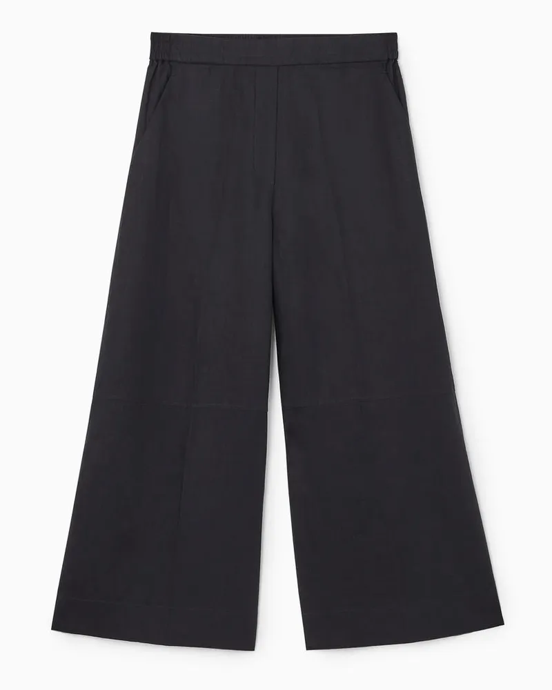 COS Culottes Aus Leinen Blau