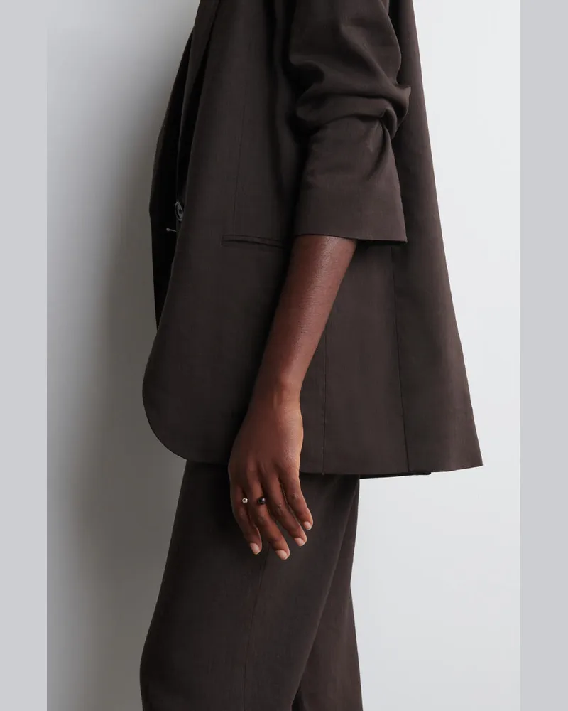 COS Ring Mit Schwebender Kugel Braun