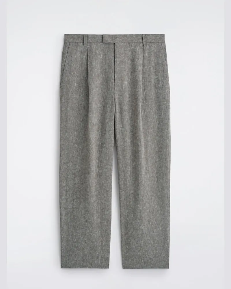 COS Lockere Leinenhose Mit Weitem Bein Grau