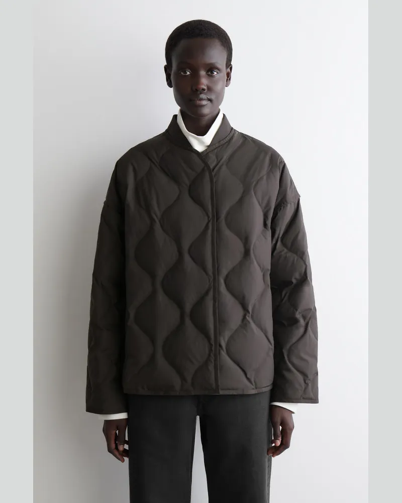 COS Oversized-Steppjacke Braun