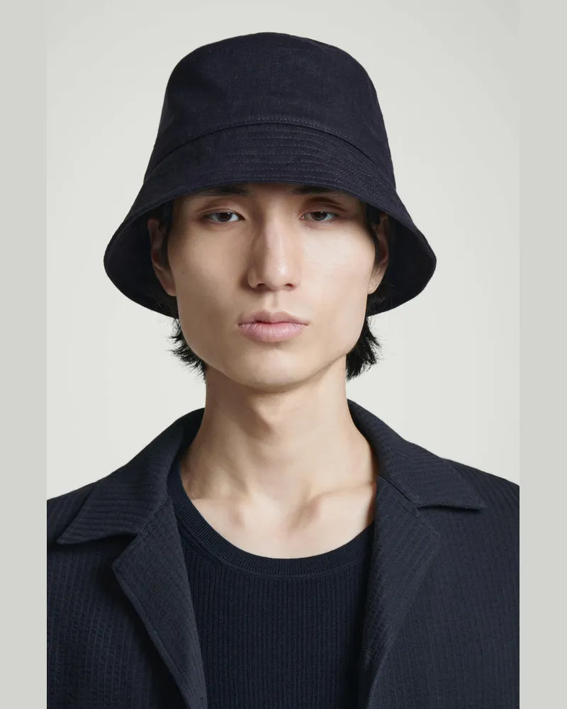 COS Fischerhut Aus Leinen Blau